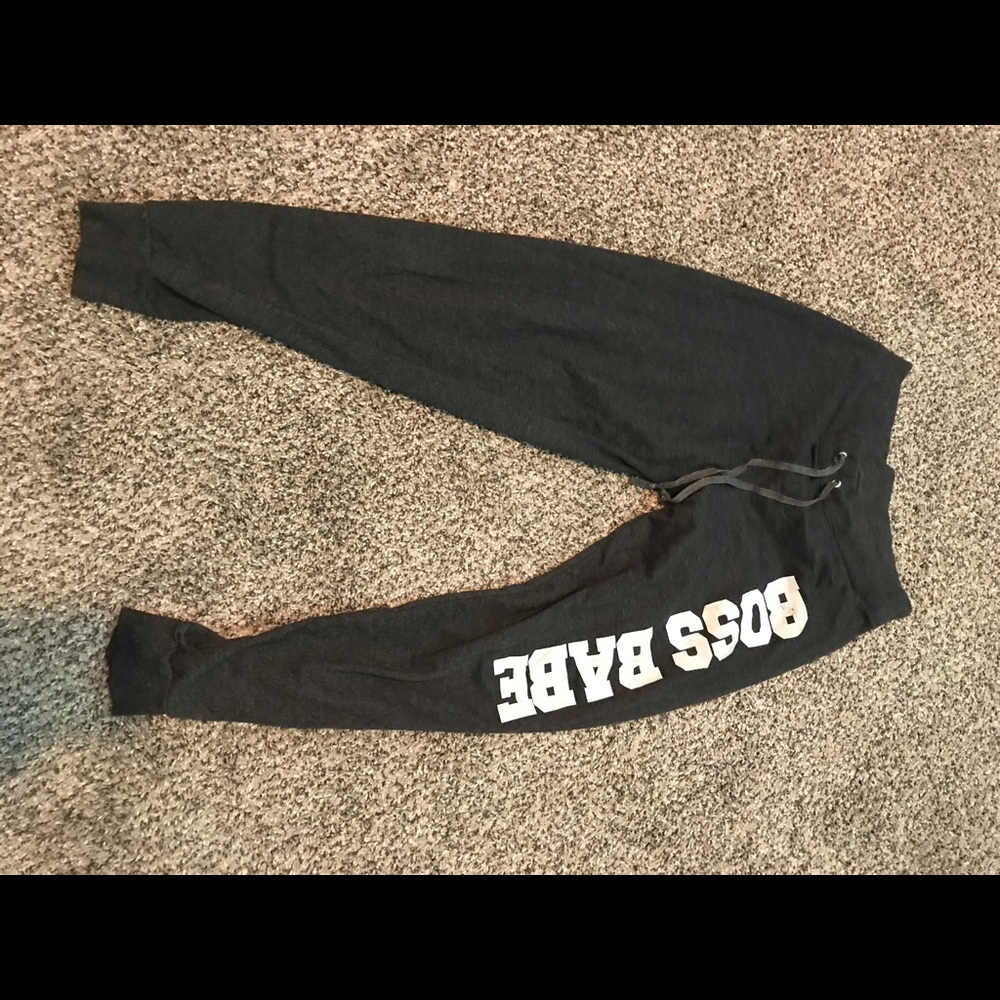 Boss babe sweatpants grey
